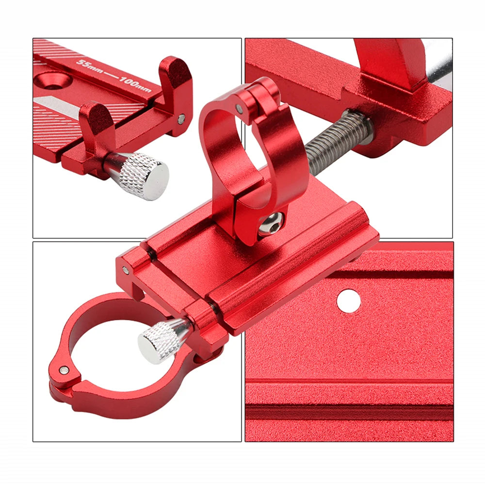 Aluminum Alloy Bicycle Phone Holder Motorcycle Handlebar Mount