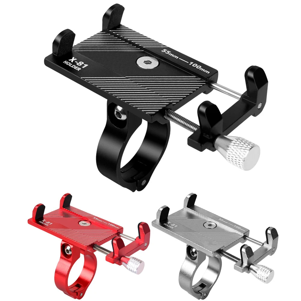 Aluminum Alloy Bicycle Phone Holder Motorcycle Handlebar Mount